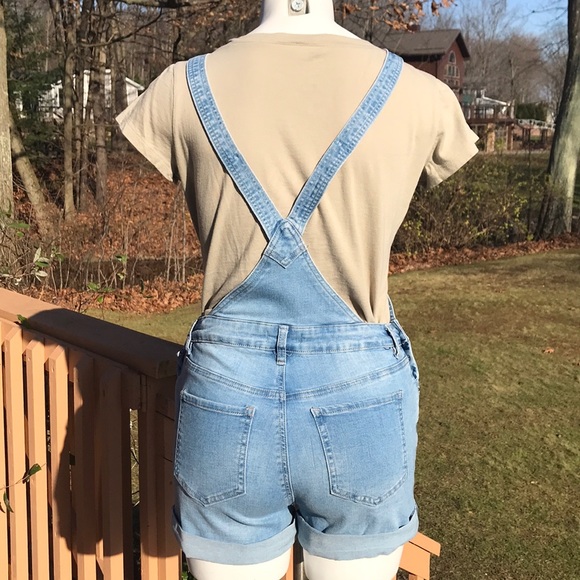 3/$25💜NWT YMI Jean shorts overalls - Picture 5 of 7